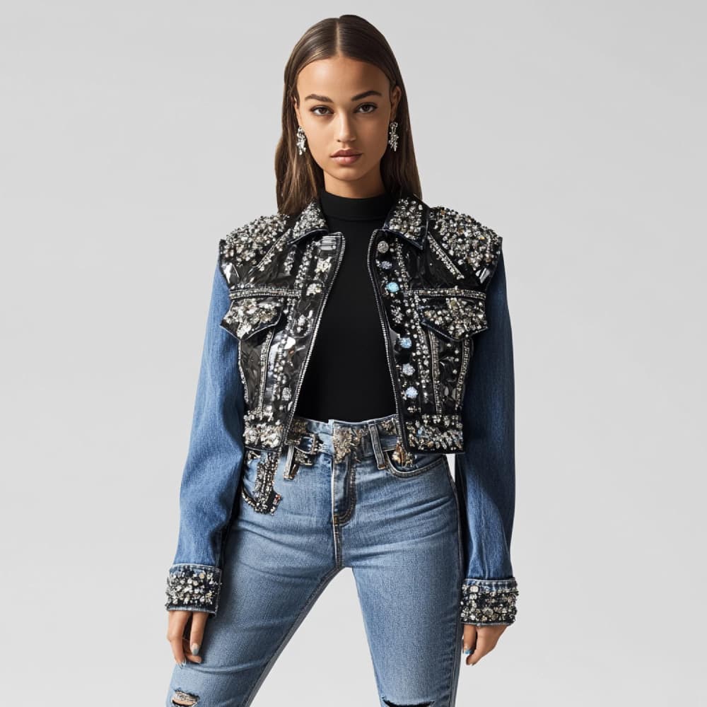 Cropped Denim Jacket