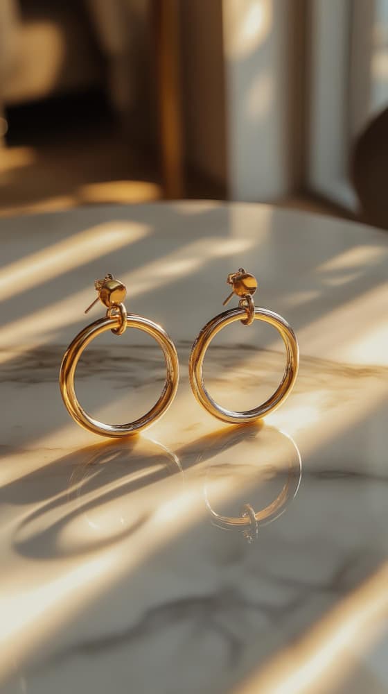 Gold Hoop Earrings